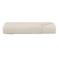 Lençol com Elástico Solteiro Altenburg Toque Acetinado - Bege Porcelana