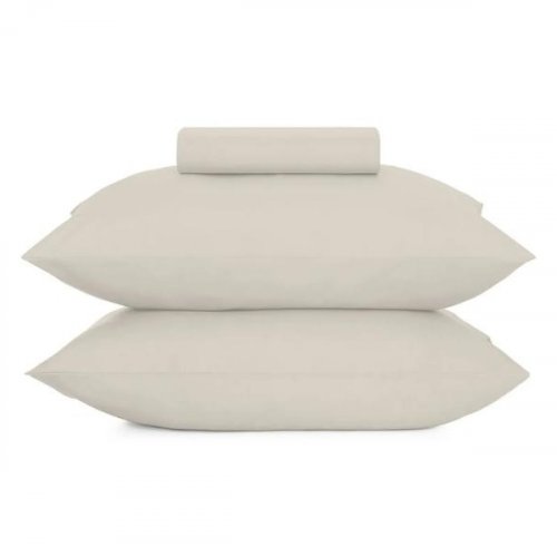 Jogo de Cama Simples Queen Altenburg Toque Acetinado Bege Porcelana
