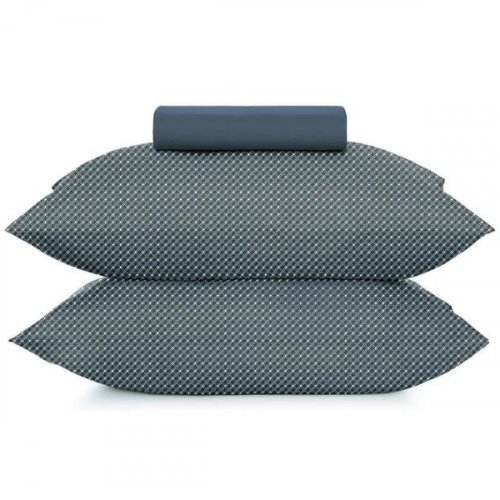 Jogo de Cama Queen 3 Peças Altenburg Toque Acetinado Slim Marinho