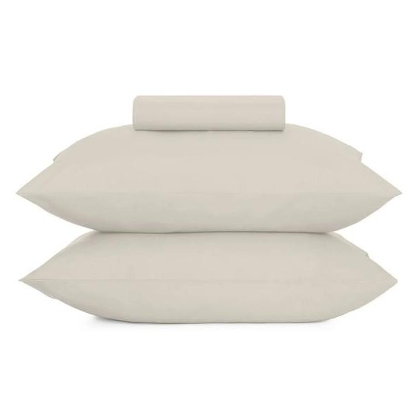 Jogo de Cama Simples Queen Altenburg Toque Acetinado Bege Porcelana