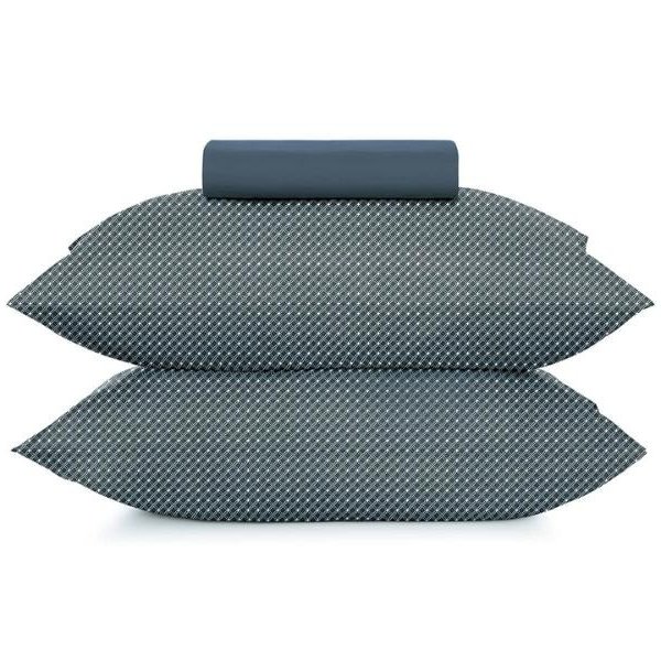Jogo de Cama Queen 3 Peças Altenburg Toque Acetinado Slim Marinho