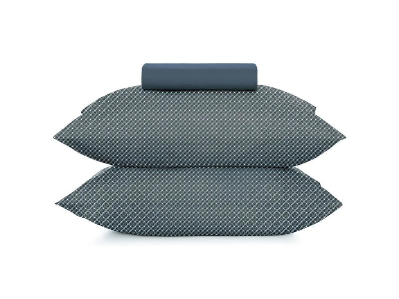 Jogo de Cama Queen 3 Peças Altenburg Toque Acetinado Slim Marinho